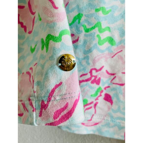 Lilly Pulitzer Lobster Print Dress XS Coastal Preppy Beach Mini - Picture 7 of 8